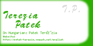 terezia patek business card